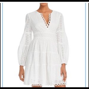 Lost and Wander white Eyelet dress